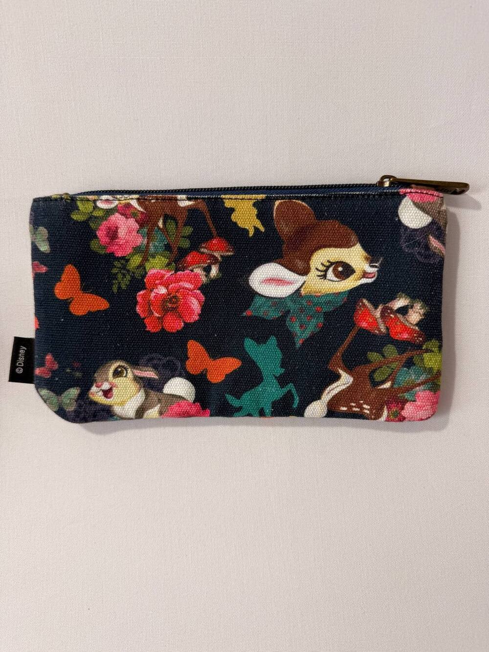 Loungefly Disney Bambi Floral Zip Cosmetic Bag Pencil Case